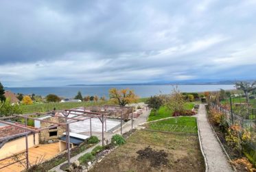 Maison avec vue panoramique sur le lac et les Alpes