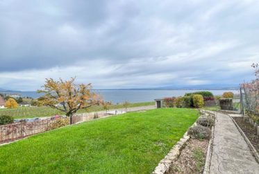 Maison avec vue panoramique sur le lac et les Alpes